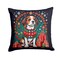 Edge Collections - 14" X 14" - Multicolor - Beagle Christmas Throw Pillow Machine - 1 Piece